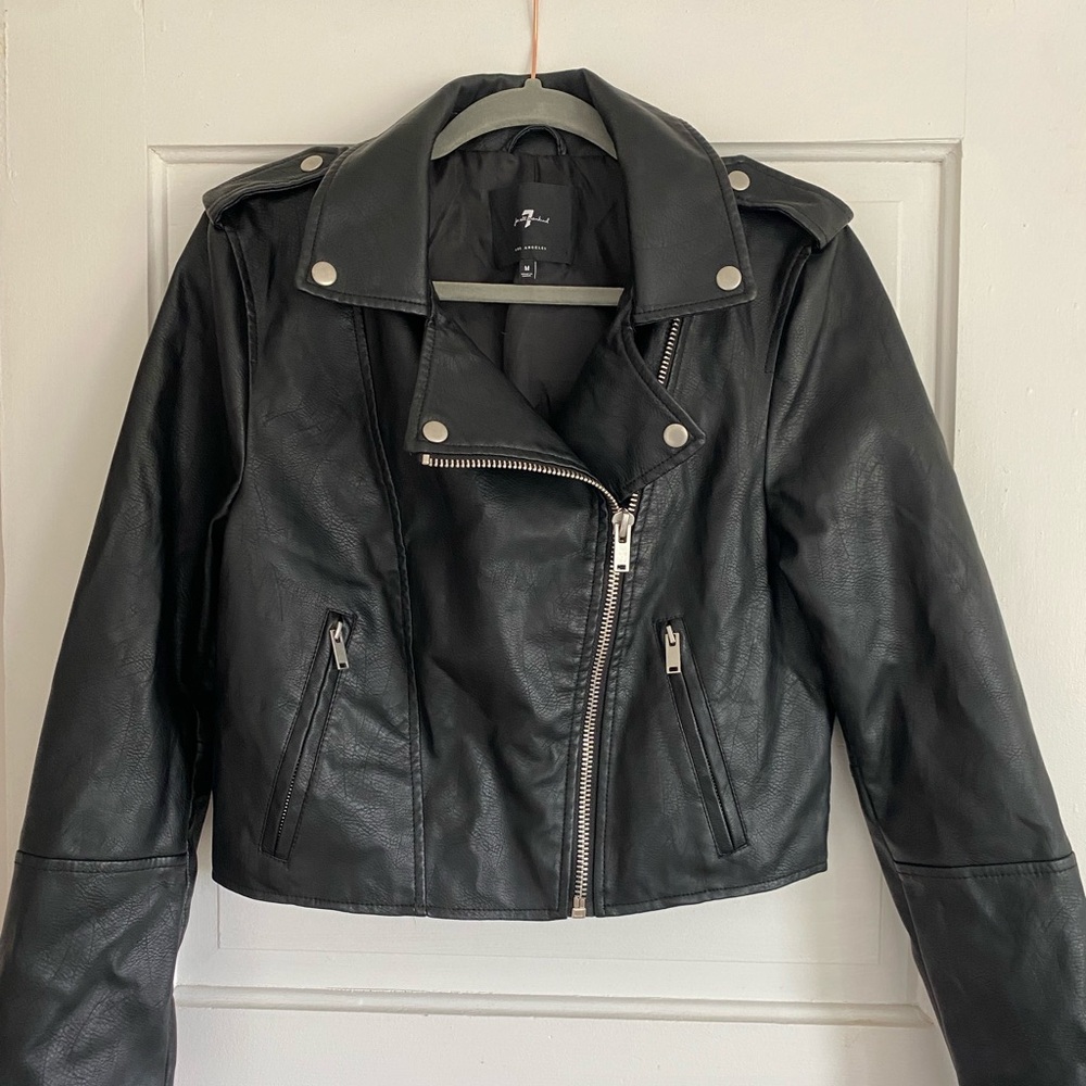 Brand New 7 For All Mankind Leather Jacket